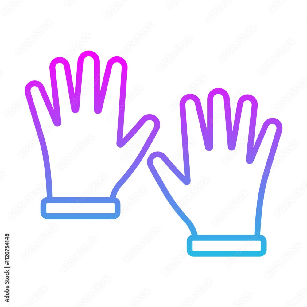 Cleaning Gloves Icon Cleaning Gloves Icon