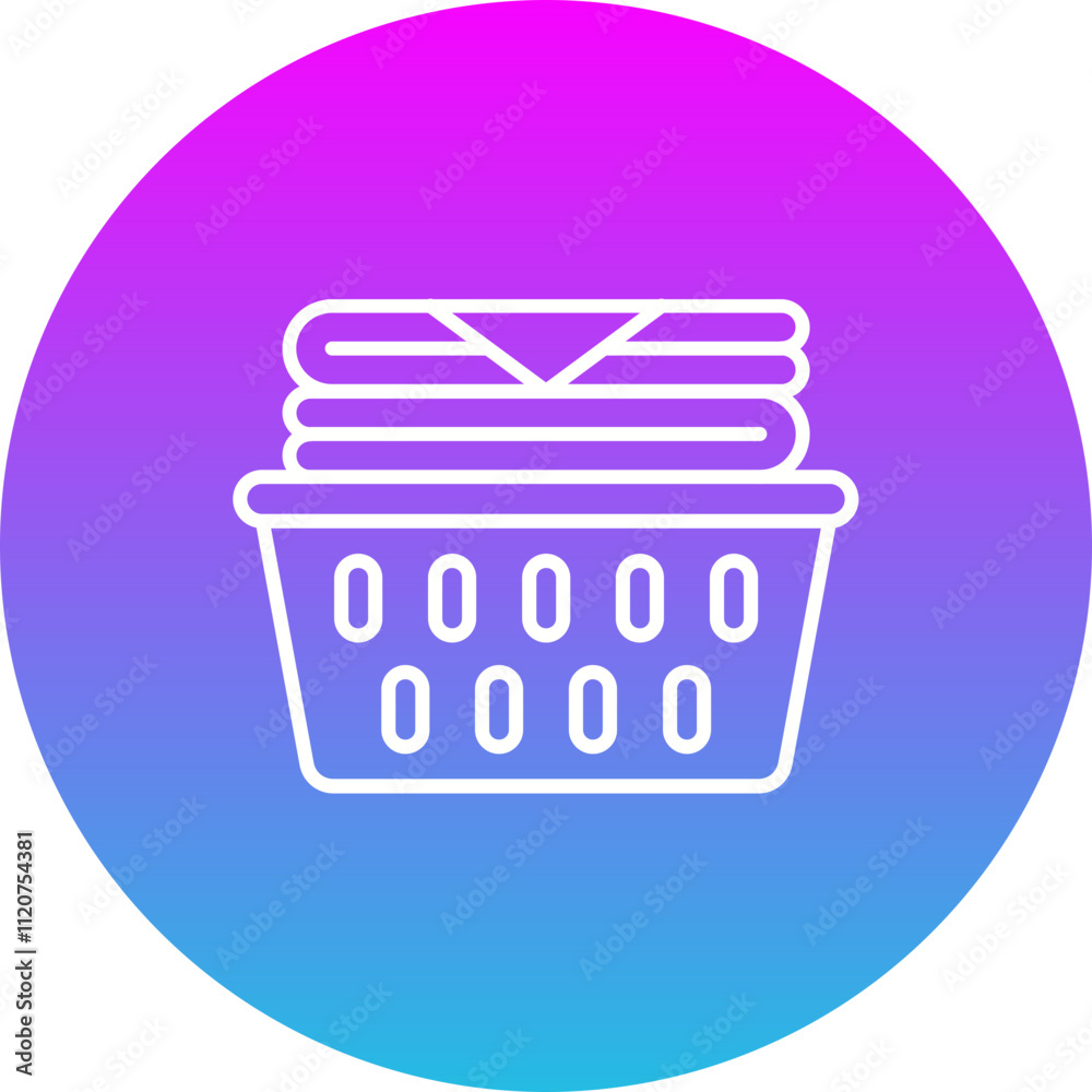 Laundry Basket Icon Laundry Basket Icon
