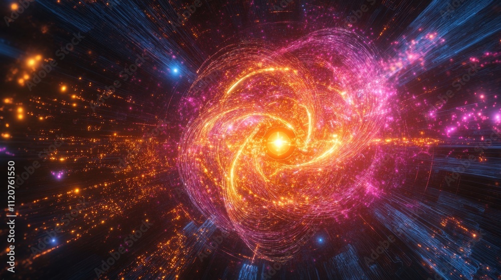 Fototapeta premium Cosmic Nebula Swirl