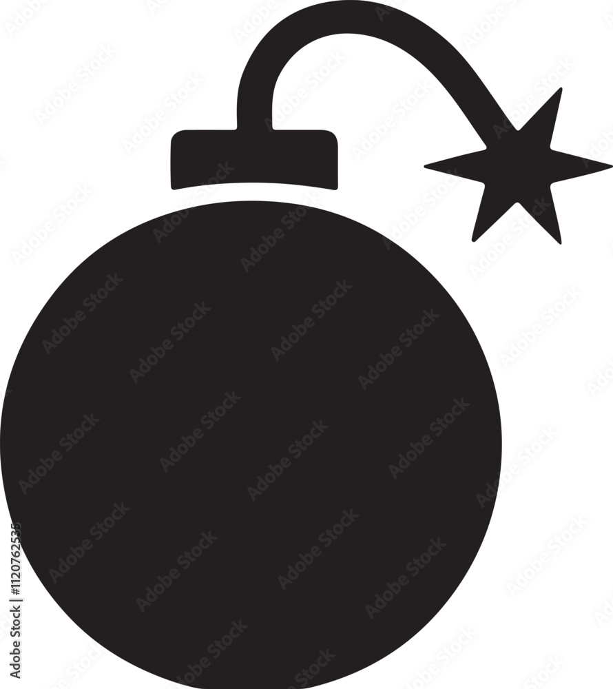 bomb icon minimal silhouette style vector art illustration on a white background.
bomb icon minimal silhouette style vector art illustration on a white background.