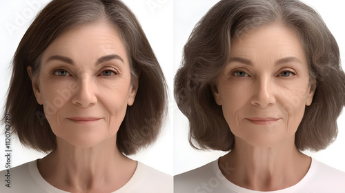 Before & After Mature Woman's Hairstyle Transformation