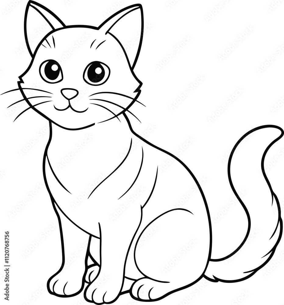 Obraz premium Set of Halloween cat vector illustration, Halloween cat silhouette vector art