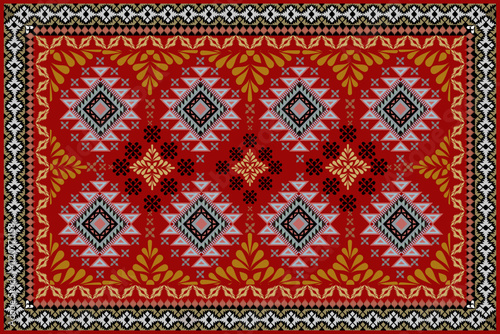 Persian carpet rug textile decoration design