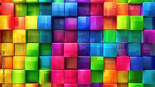 colorful colorful cube pictures