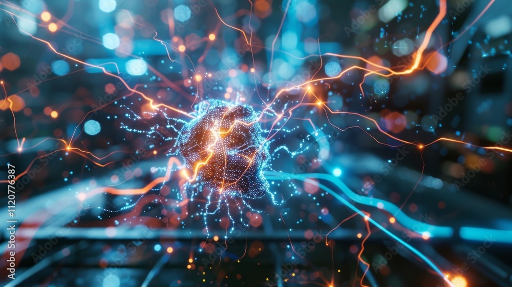 A futuristic lab with lightning rods capturing and channeling electricity symbolizing the constant innovation and advancement within the blockchain realm A futuristic lab with lightning rods capturing and channeling electricity symbolizing the constant innovation and advancement within the blockchain realm