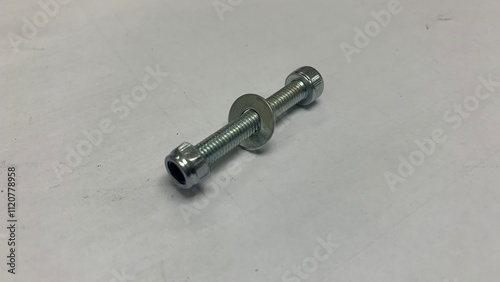 Photos Allen key Bolt with lock nut,Tools,Silver Bolt