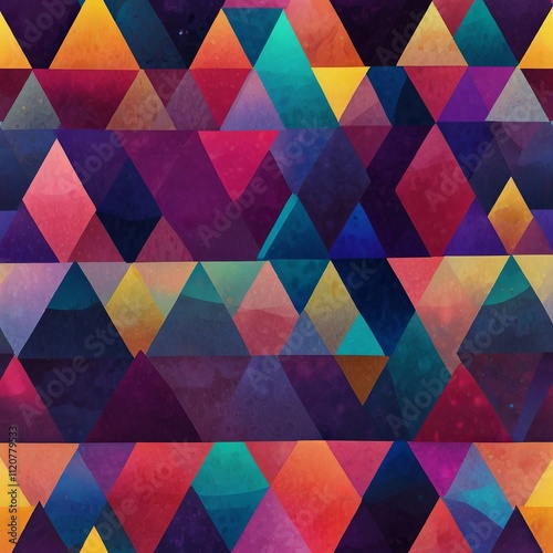 Lightning against a Stunning Overlapping Colorful Scene