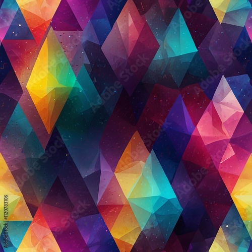 Lightning against a Stunning Overlapping Colorful Scene