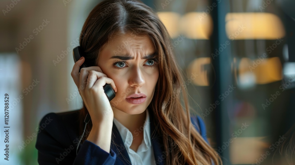 Emotional struggles of a businesswoman bad news in the professional environment Emotional struggles of a businesswoman bad news in the professional environment