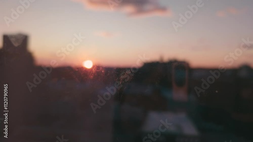 Scratch And Grunge Texture On Glass Window Video