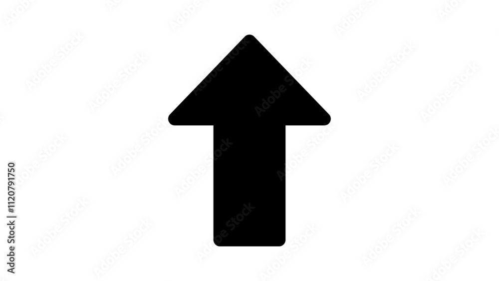 Graphic single vector editable black arrow. Isolated Upward pointing arrow icon. direction, position symbol. Graphic single vector editable black arrow. Isolated Upward pointing arrow icon. direction, position symbol.