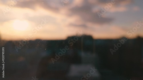 Scratch And Grunge Texture On Glass Window Video
