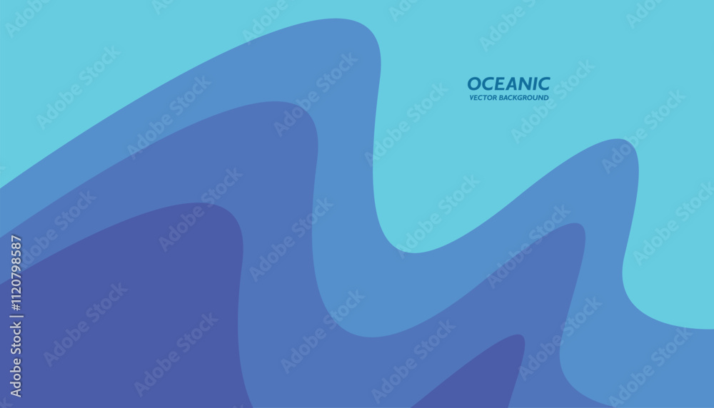Ocean vector Background Design. futuristic Wave background design, Blue Ocean background illustration Ocean vector Background Design. futuristic Wave background design, Blue Ocean background illustration