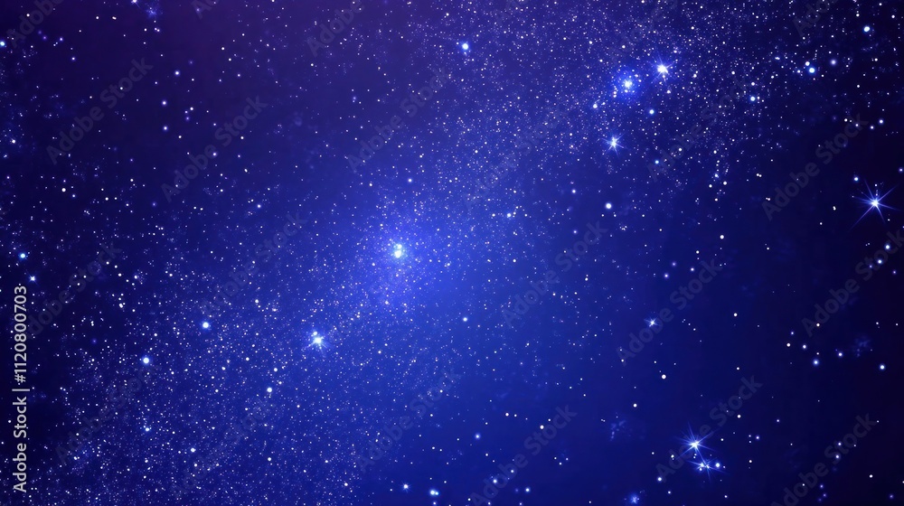 Fototapeta premium Starry night sky with twinkling stars.