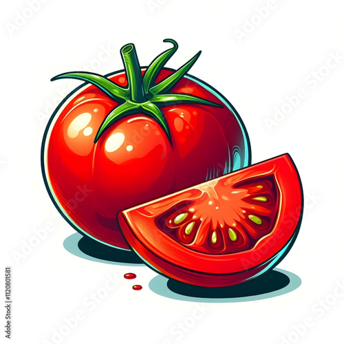 tomato with a slice