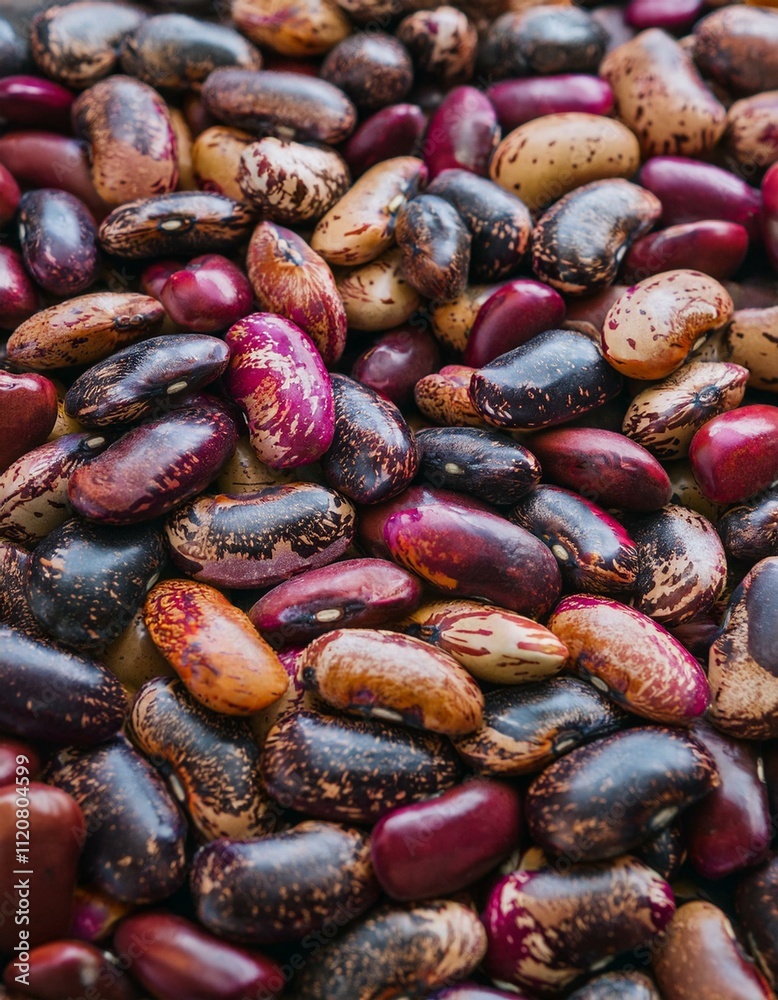 A vibrant mix of colorful beans, showcasing a variety of shapes and hues. A vibrant mix of colorful beans, showcasing a variety of shapes and hues.