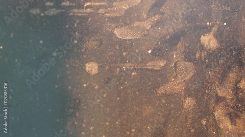Scratch And Grunge Texture On Glass Window Video
