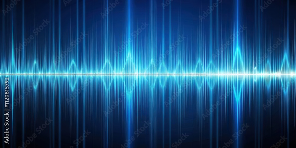 Blue audio waveform background with smooth curves and digital texture, music, sound, technology, digital, abstract, equalizer, wave Blue audio waveform background with smooth curves and digital texture, music, sound, technology, digital, abstract, equalizer, wave
