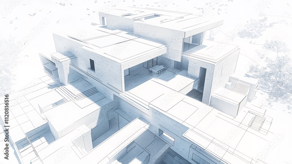 Architectural Design: Modern White House Blueprint Architectural Design: Modern White House Blueprint
