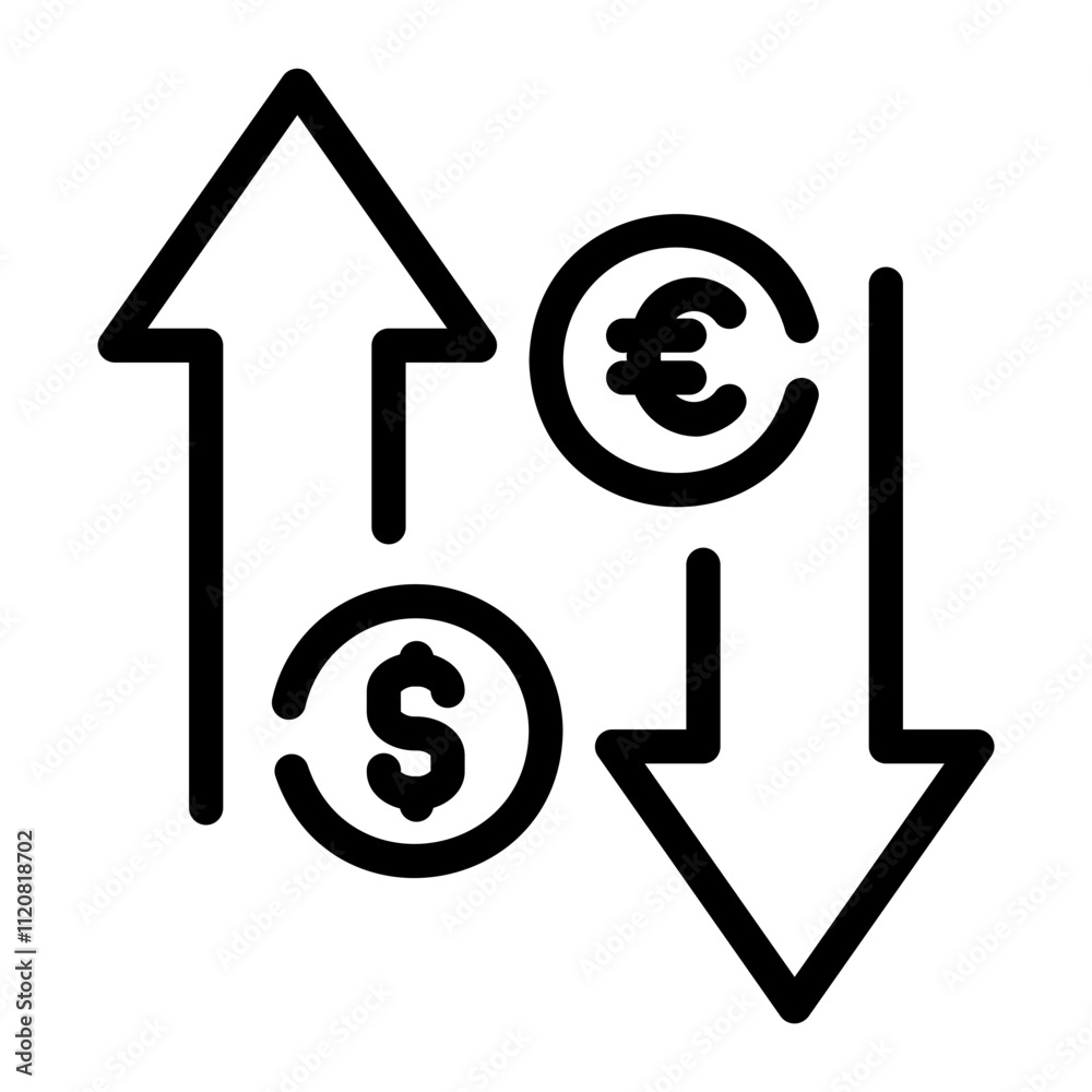 exchange Line Icon exchange Line Icon