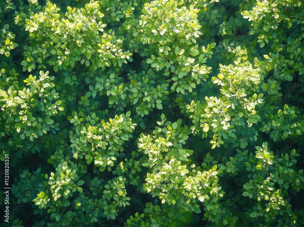 Aerial View of Lush Green Forest Patterns with Soft Sunlight for Sustainable Environment and Carbon Capture Aerial View of Lush Green Forest Patterns with Soft Sunlight for Sustainable Environment and Carbon Capture