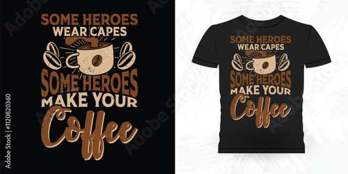 Funny Coffee Artists Retro Vintage Coffee Barista T-shirt Design