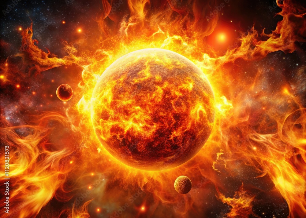 Blazing Celestial Bodies: Fiery Cosmic Portrait Photography Blazing Celestial Bodies: Fiery Cosmic Portrait Photography