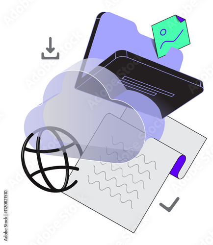 Cloud storage or virtual storage