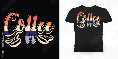 Funny Coffee Artists Retro Vintage Coffee Barista T-shirt Design