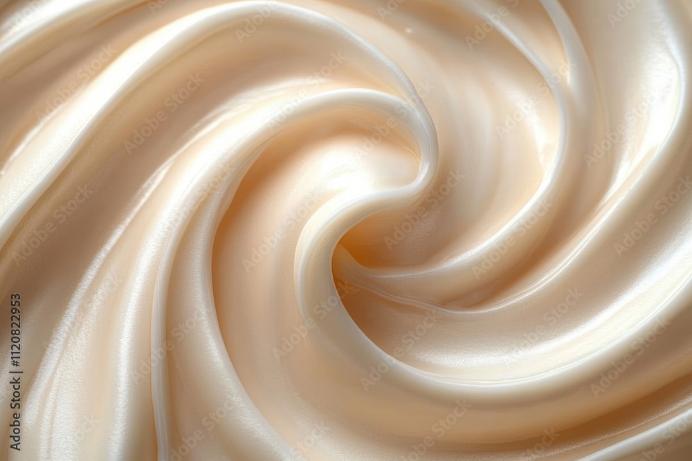 Creamy Texture Swirls Smooth Cosmetic Background for Skincare and Makeup Products Creamy Texture Swirls Smooth Cosmetic Background for Skincare and Makeup Products