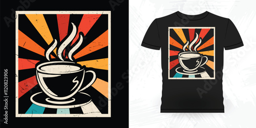 Funny Coffee Artists Retro Vintage Coffee Barista T-shirt Design