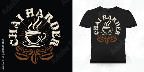 Funny Coffee Artists Retro Vintage Coffee Barista T-shirt Design