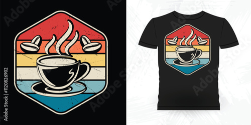 Funny Coffee Artists Retro Vintage Coffee Barista T-shirt Design