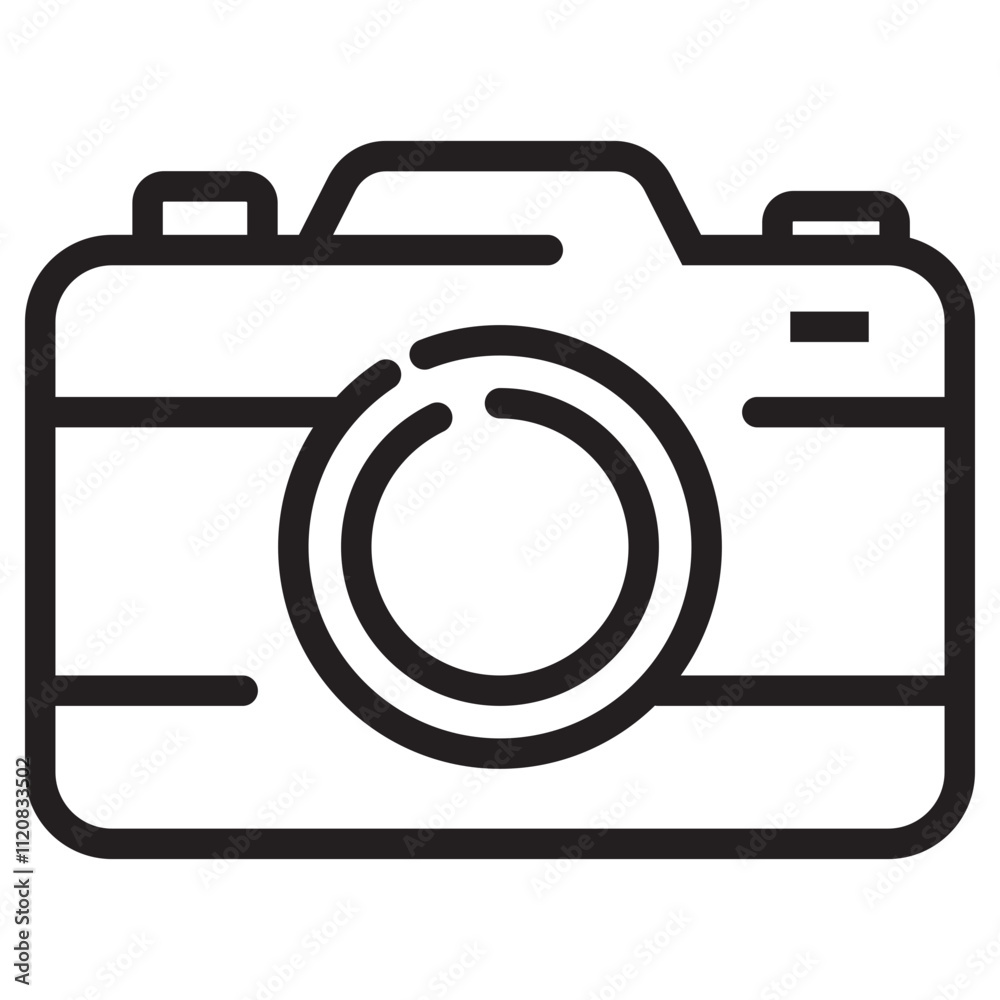 Simple camera vector illustration with outline style suitable for icon Simple camera vector illustration with outline style suitable for icon