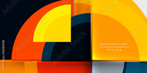 Target circle geometric abstract shapes. Vector Illustration For Wallpaper, Banner, Background, Card, Book Illustration, landing page