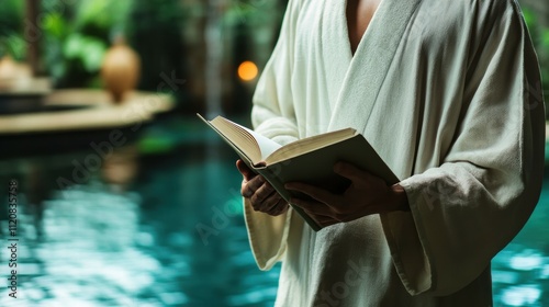 Reflective moments mindfulness and personal growth in serene spain