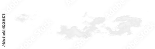 White Cloud Isolated on Transparent Background photo
