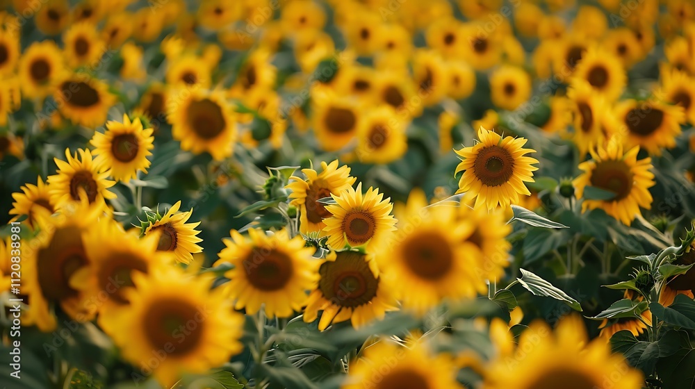 sunflower field in summer