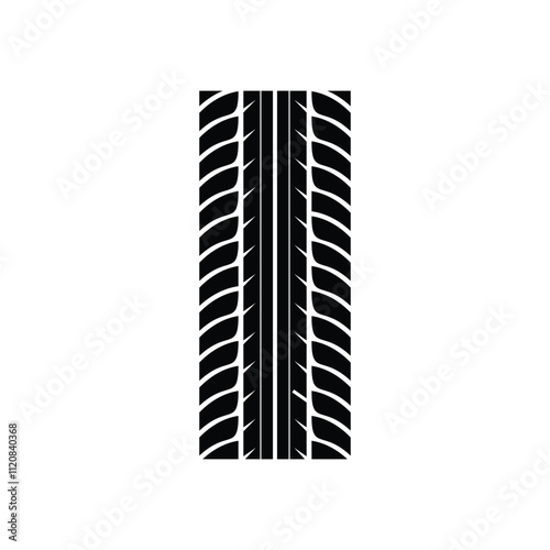logo design vector flat tire tread