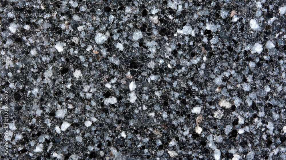 Granite texture close-up showcasing a dark grey background with flecks of white, suitable for backgrounds or design projects. Granite texture close-up showcasing a dark grey background with flecks of white, suitable for backgrounds or design projects.