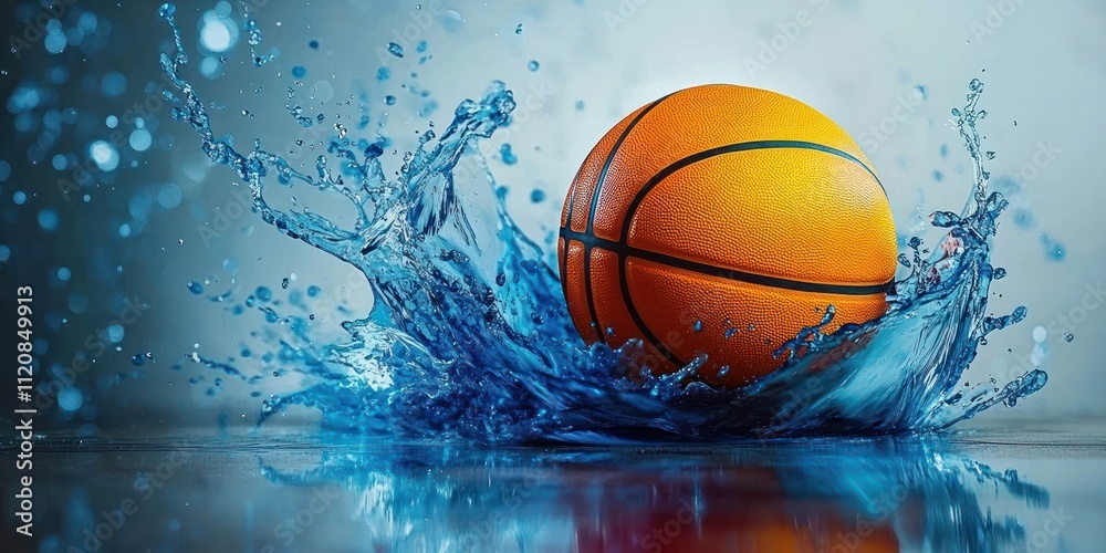 Basketball Splashing Paint Poster Fun Colorful Event Invitation Sports Game Showdown Basketball Splashing Paint Poster Fun Colorful Event Invitation Sports Game Showdown