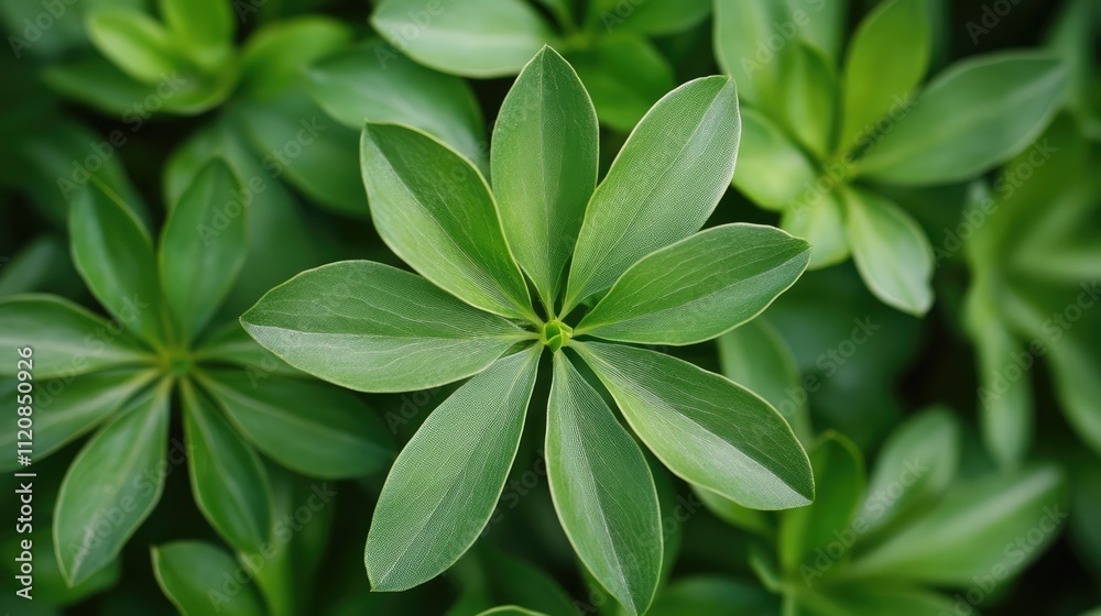 Close-up of vibrant green leafy foliage highlighting intricate textures and patterns in natural lighting for botanical beauty. Close-up of vibrant green leafy foliage highlighting intricate textures and patterns in natural lighting for botanical beauty.