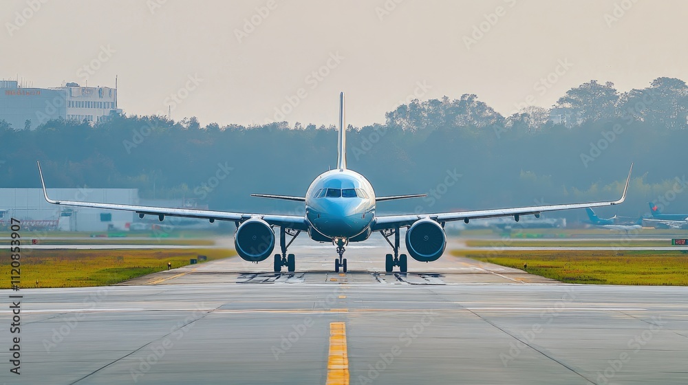 Vietnam Airlines Airbus A321 in SkyTeam livery taxiing on runway at Tan Son Nhat International Airport Ho Chi Minh City Vietnam