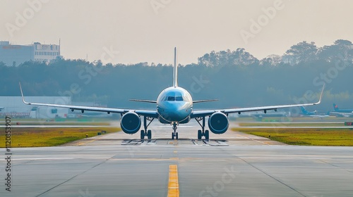 Vietnam Airlines Airbus A321 in SkyTeam livery taxiing on runway at Tan Son Nhat International Airport Ho Chi Minh City Vietnam photo