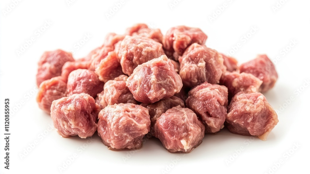 Freshly prepared raw meat dumplings arranged on a clean white background ideal for culinary presentations and food-related projects Freshly prepared raw meat dumplings arranged on a clean white background ideal for culinary presentations and food-related projects