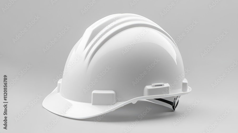 White safety helmet designed for engineers in construction environments ensuring protection and compliance with safety regulations. White safety helmet designed for engineers in construction environments ensuring protection and compliance with safety regulations.
