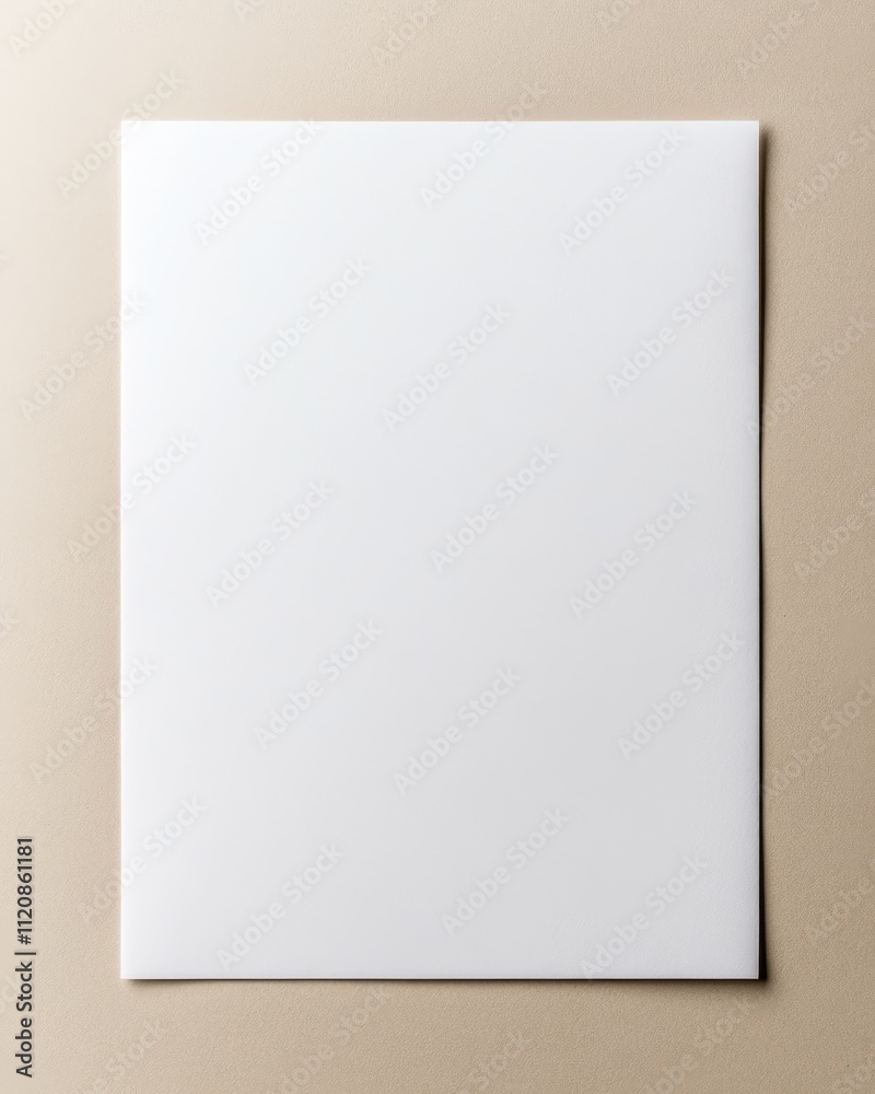 Blank White Greeting Card Mockup for Personalization and Branding Blank White Greeting Card Mockup for Personalization and Branding