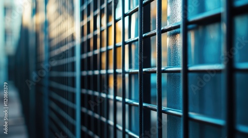 Metal mesh structures in selective focus showcasing durable design for construction and sale of steel reinforced products for building projects