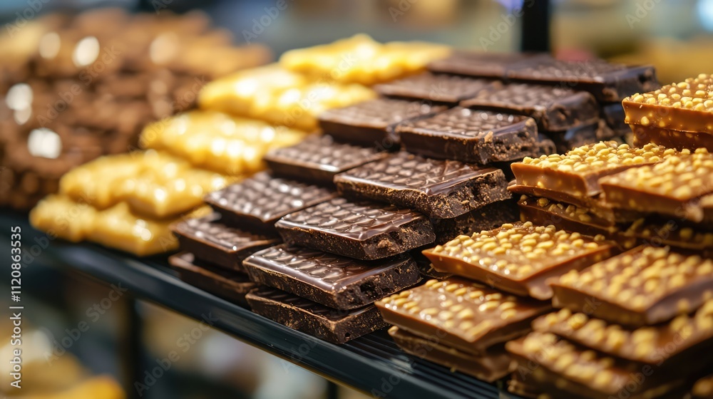 Colorful display of popular Indonesian chocolate wafers showcasing a variety of flavors on a store rack in Malang Indonesia. Colorful display of popular Indonesian chocolate wafers showcasing a variety of flavors on a store rack in Malang Indonesia.