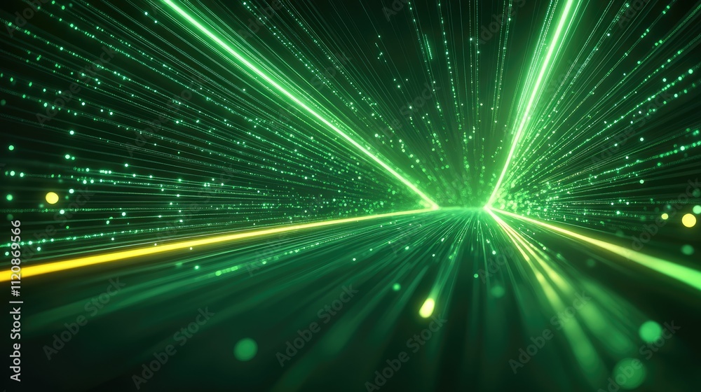 Obraz premium Abstract Technology Background with Motion Light Trails